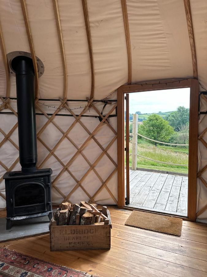 Bracken Yurt At Walnut Farm Glamping Hotell Netherbury Eksteriør bilde